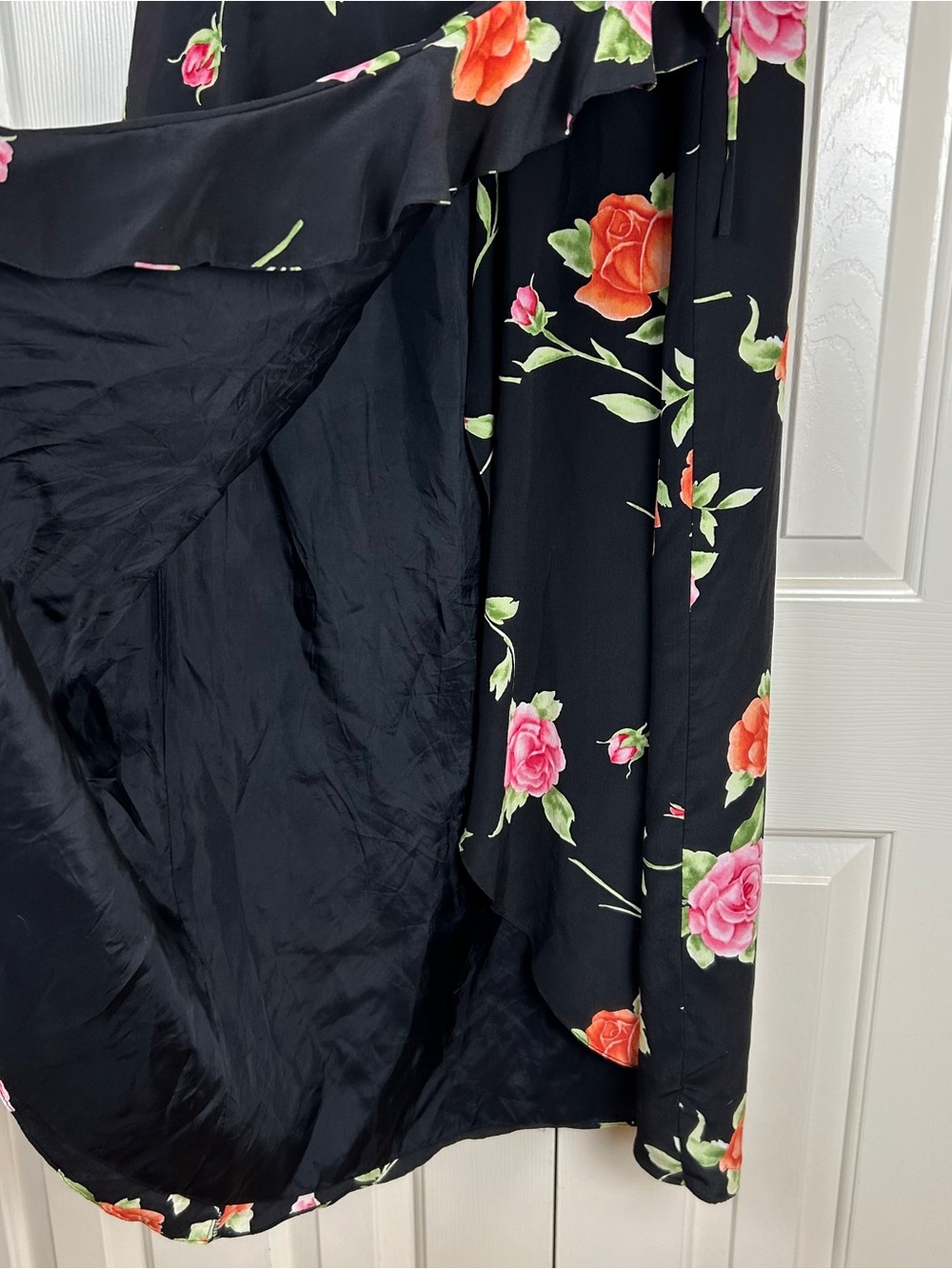 Vintage Spenser Jeremy 100% Silk Wrap Dress - Picture 6 of 15